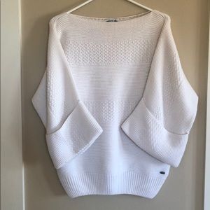 BRAND NEW Lacoste 3/4 wool blend one size sweater